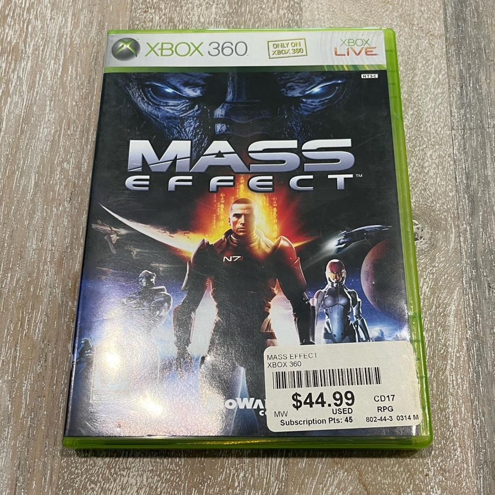 XBOX 360 Mass Effect Video Game